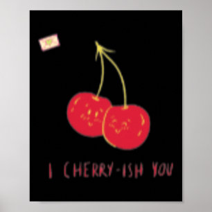 Poster Eu Cereja-jo Você Dia dos Namorados Engraçado Fofo