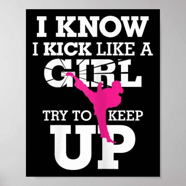 Poster Eu Chuto Como Uma Garota-kickboxing Chick S (Frente)