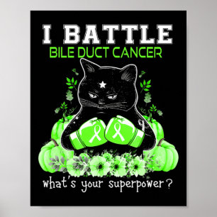 Poster Eu Combino Bile Duct Cancer Sensibilização Gato