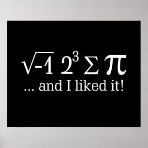 Póster Eu comi alguma torta e eu gostei d decoração