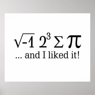 Poster Eu comi alguma torta e eu gostei d tipografia