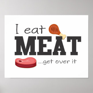 Póster Eu Comi Carne Supera