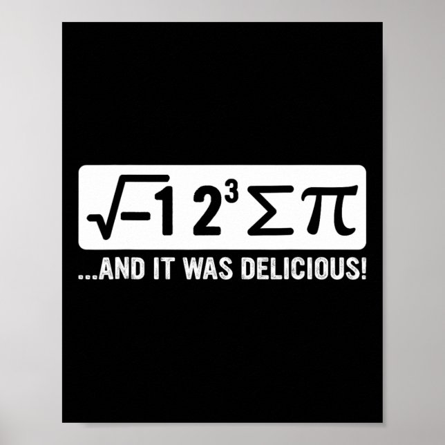 Poster Eu Comi Um Pouco De Pi - Engraçado Pi Day E Math L (Frente)