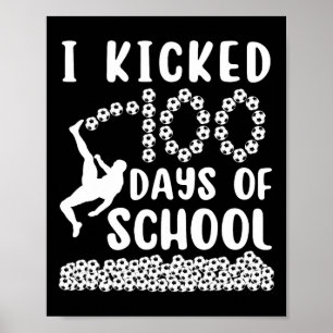 Poster Eu Completei 100 Dias De Escola Futebol 100º Dia B