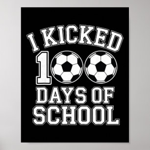 Poster Eu Completei 100 Dias De Escola Meninos Crianças E