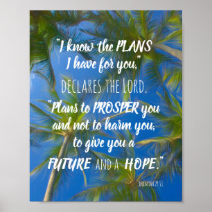 Poster Eu Conheço Os Planos Palmeiras Jeremiah 29:11