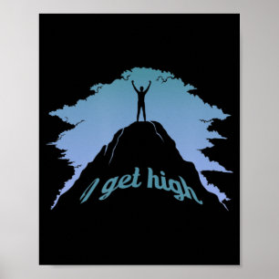 Poster Eu Consigo Uma Pedra De Alta Diversão Subindo Um H