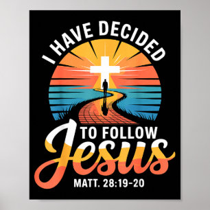 Poster Eu Decidi Seguir Jesus Mateus 28-19-20