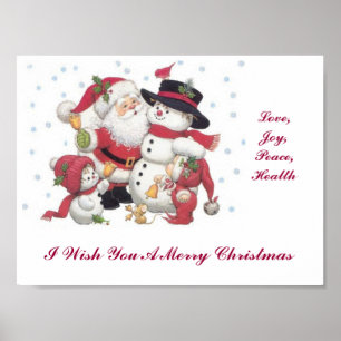 Poster Eu desejo-lhe o Feliz Natal