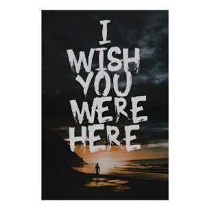 Póster Eu Desejo que Você Estivesse Aqui