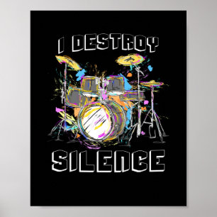 Poster Eu Destruo o silêncio