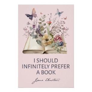 Póster Eu Deveria Preferir Infinitamente Um Livro II - Ja