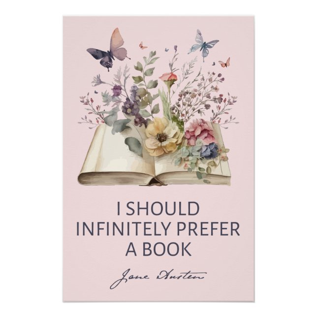 Póster Eu Deveria Preferir Infinitamente Um Livro II - Ja (Frente)