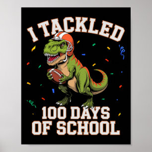 Poster Eu Encontrei 100 Dias De Futebol K Da Escola Dino 