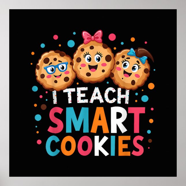 Poster Eu Ensino Biscoitos Inteligentes Professor de Volt (Frente)