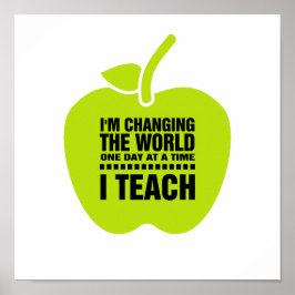 Poster Eu Ensino. Citação de Ensino | Tipografia