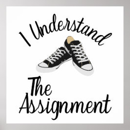 Poster Eu Entendo A Atribuição Votar Presente Azul