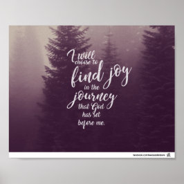 Póster Eu escolho encontrar alegria