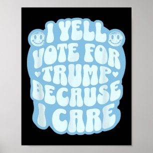 Poster Eu Escolho O Felão Divertido Trump Patriota Republ