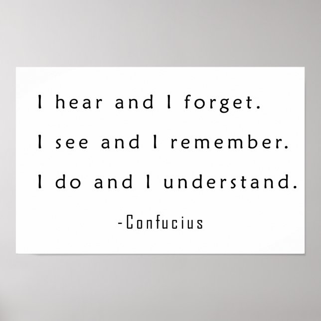 Poster Eu escuto e esqueço (Frente)