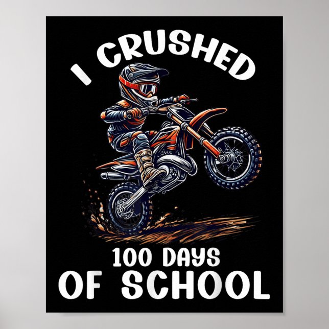 Poster Eu Esmagei 100 Dias De Camada De Camisa Da Escola  (Frente)