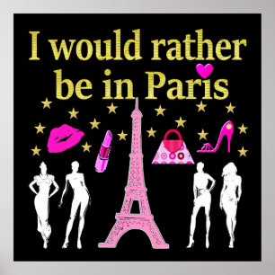 PÓSTER EU ESTARIA PREFERENCIALMENTE EM PARIS