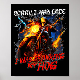 Poster Eu estava girando minha porca carcaça engraçada de