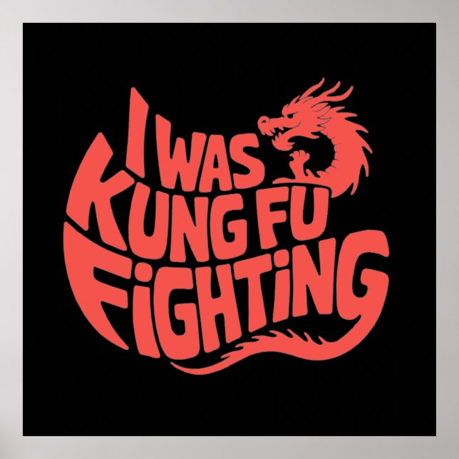 Poster Eu estava lutando contra Kung Fu (Frente)
