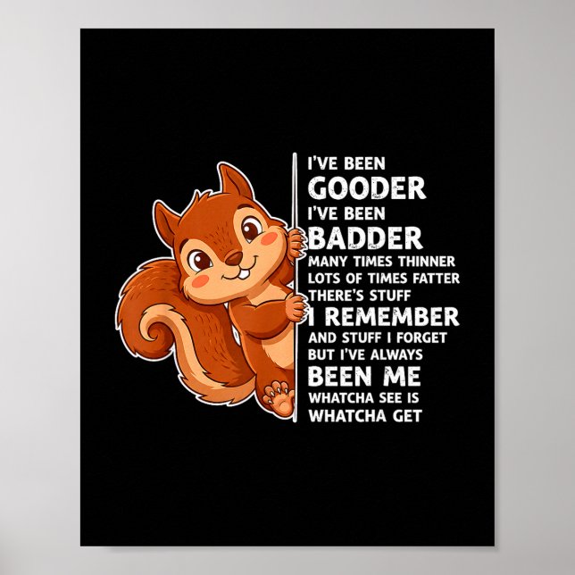 Poster Eu Estive Melhor, Eu Estive Pior, Muitas Vezes Mai (Frente)