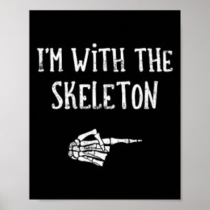 Poster Eu estou com o Skeleton Correspondente ao Casal Co
