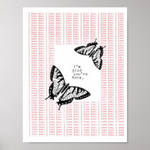 Poster eu estou contente você estou aqui