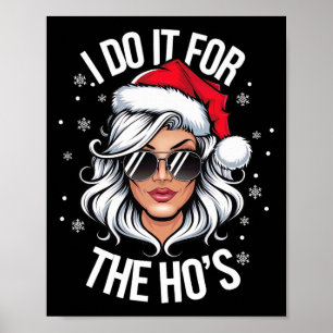Poster Eu Faço Isso Para as Garotas Divertido Natal Safad