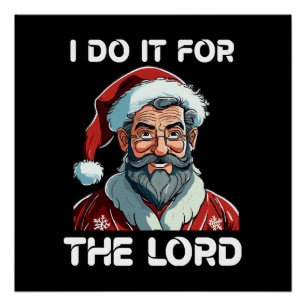 Póster Eu Faço Por Amor Ao Senhor Presente De Natal Crist