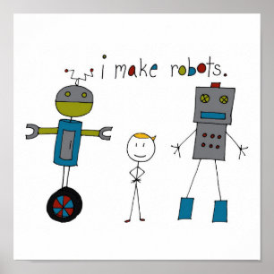 Póster Eu faço robôs (garoto)