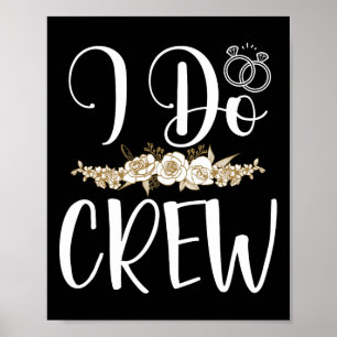 Poster Eu Faço Tripulação Ando Casamento Noiva Casado Bri