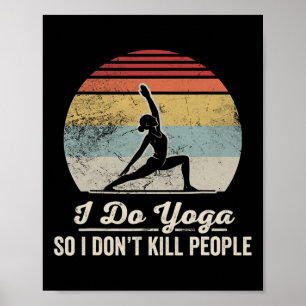 Poster Eu faço yoga para não matar pessoas _1