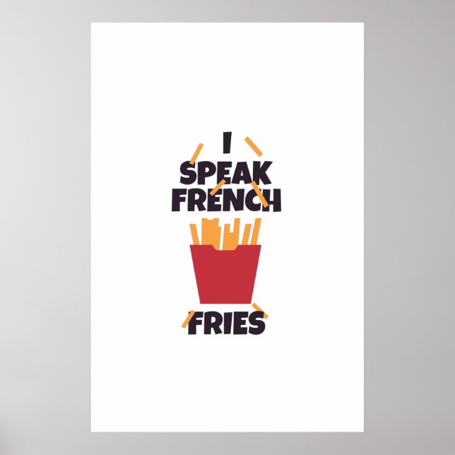 Poster Eu falo batatas fritas (Frente)