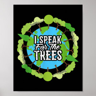 Poster Eu Falo Para A Camisa De Árvores Que Dão Orelha Am