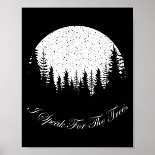 Poster Eu Falo Por Árvores Felizes No Dia Da Terra