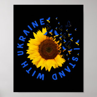 Poster Eu Fico Com a Ucrânia Judaica Rezo Pela Ucrânia Su