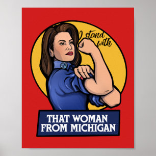 Poster Eu fico com aquela mulher de Michigan