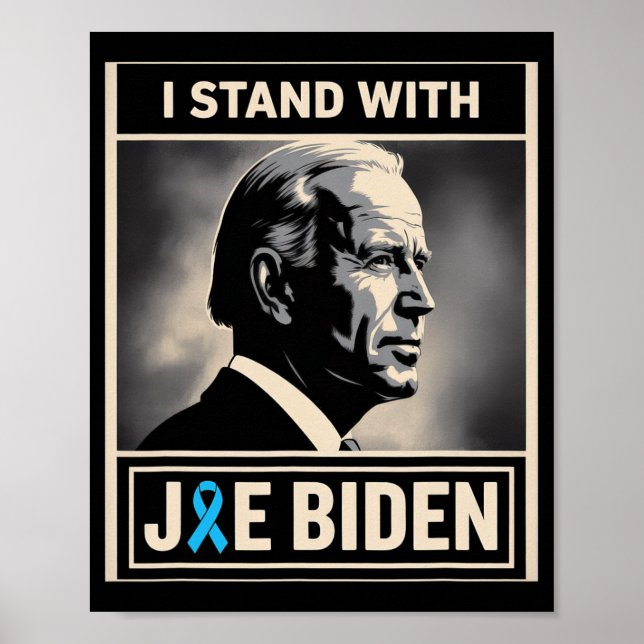 Poster Eu Fico Com Joe Biden (Frente)