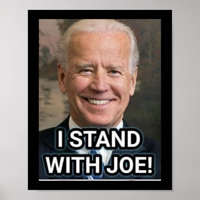 Poster Eu Fico Com Joe Biden1 (Frente)