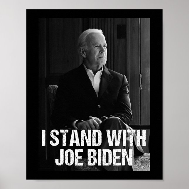 Poster Eu Fico Com Joe Biden 1 (Frente)