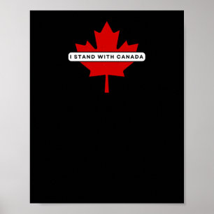 Poster Eu fico com o adesivo do Canadá