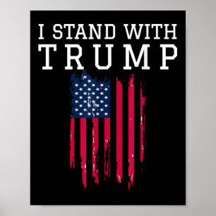 Poster Eu Fico Com O Trump Pro Trump Support