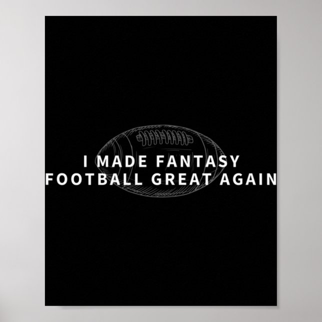 Poster Eu Fiz Fantasy Excelente De Futebol Novamente Rasc (Frente)