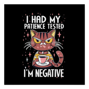 Póster Eu fiz meu teste de Paciência!