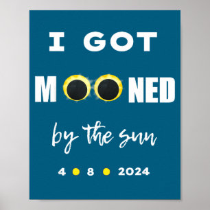 Poster Eu Fui Lunado Eclipse Solar do Sol