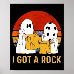 Poster Eu Ganhei Uma Camisa De Rock No Halloween Fantasma